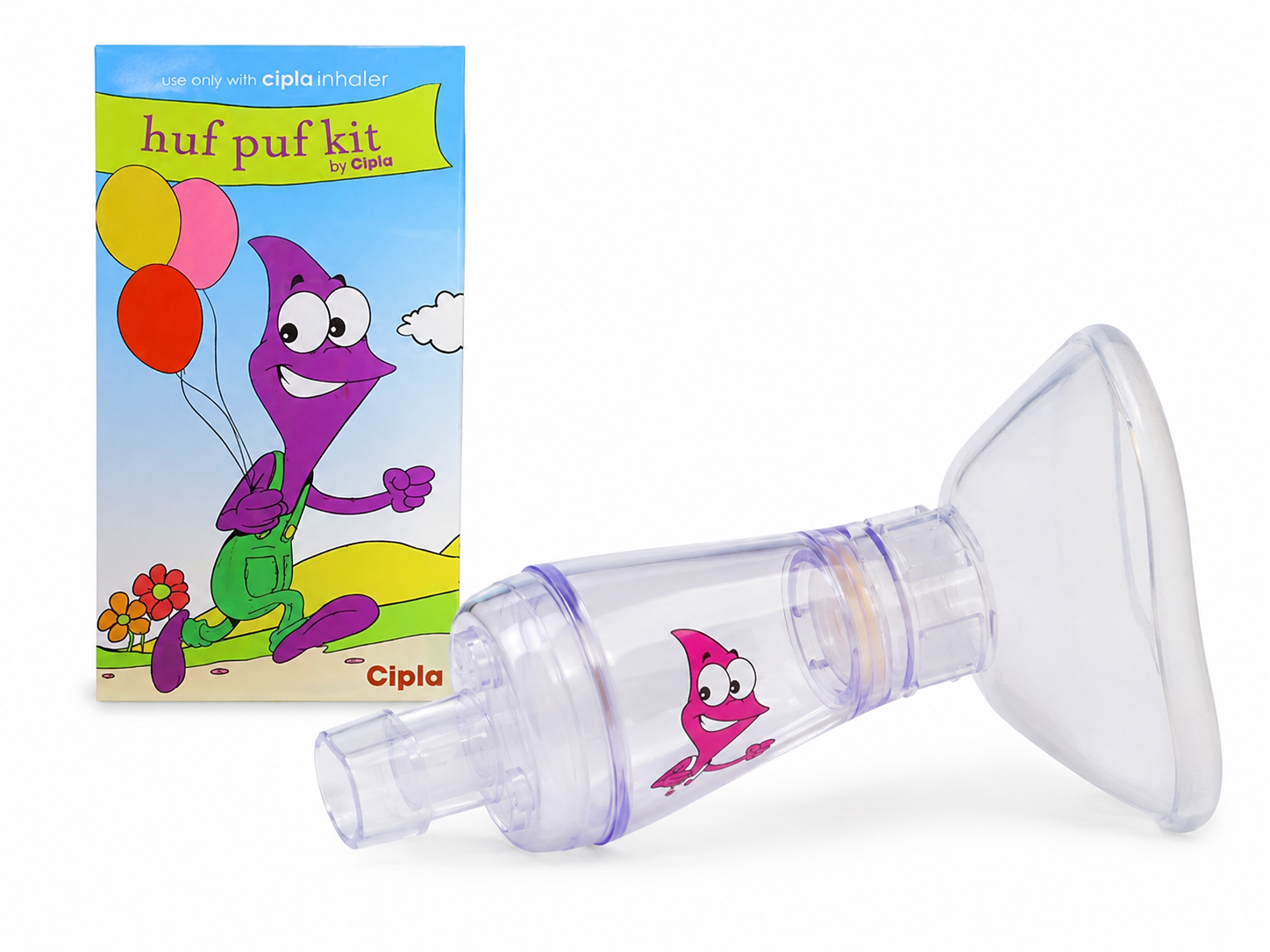Spacer with mask example, Zerostat Huf Puf Kit